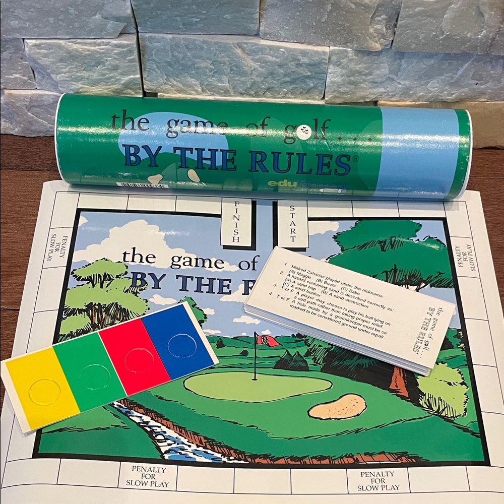 The Game of Golf by the Rules - Green and Blue